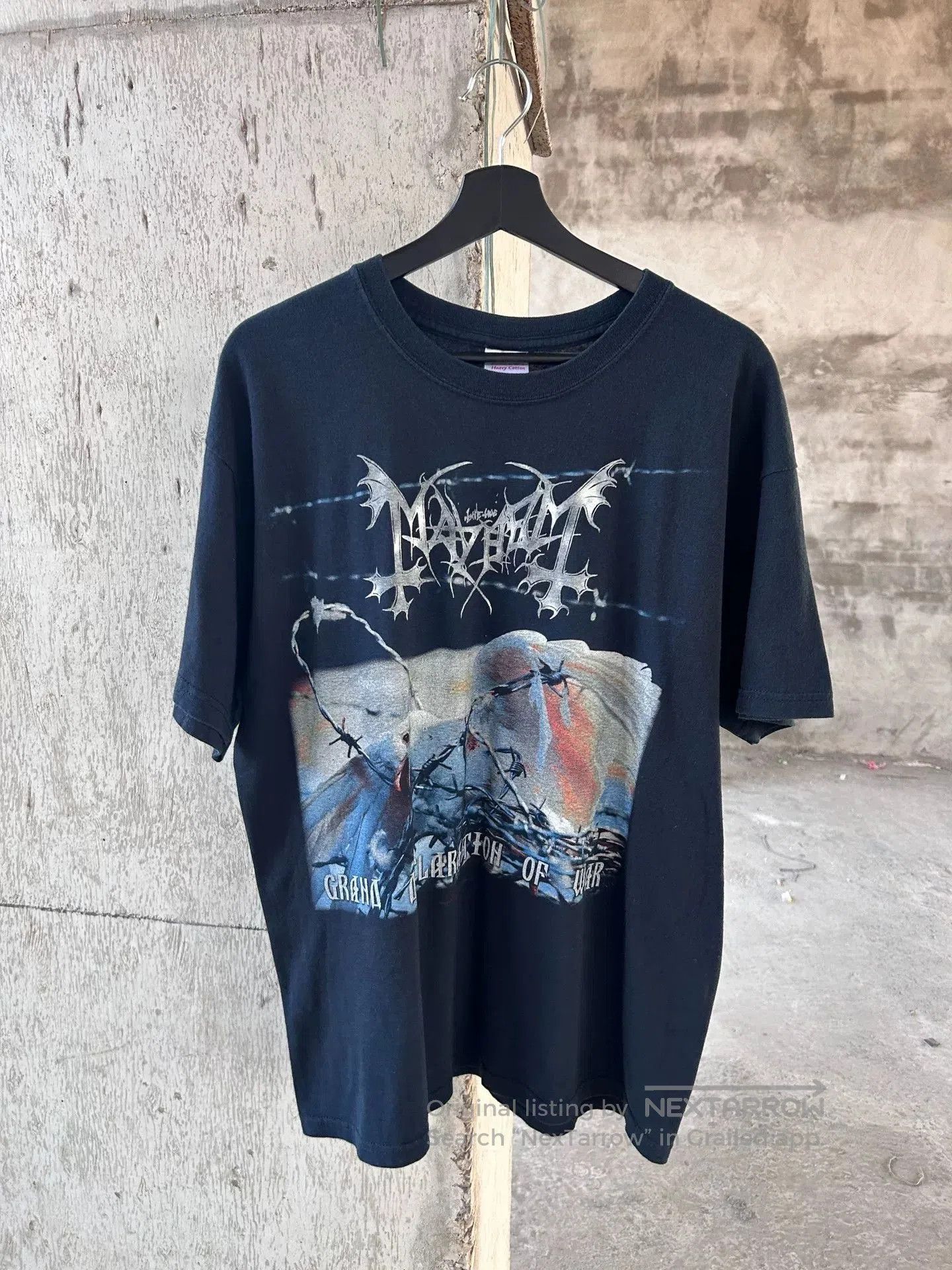 Vintage Vintage Mayhem Black Metal Band Tee. Size US M / EU 48-50 / 2 - 4 Thumbnail