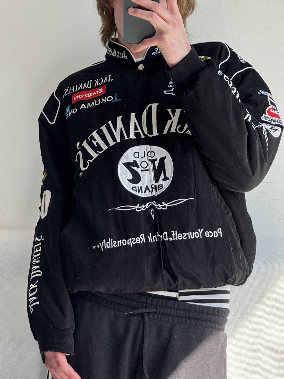 Vintage Jack Daniels VINTAGE RACING JACKET CHEVROLET BOMBER NASCAR Size US L / EU 52-54 / 3 - 8 Thumbnail