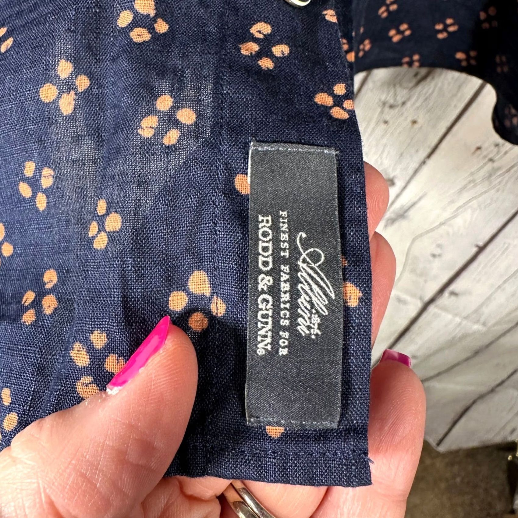 Rodd & Gunn Rodd & Gunn Clyde Quay Linen Cotton Shirt XL Deep Ocean Blue Italian Fabric NEW Size US XL / EU 56 / 4 - 5 Thumbnail