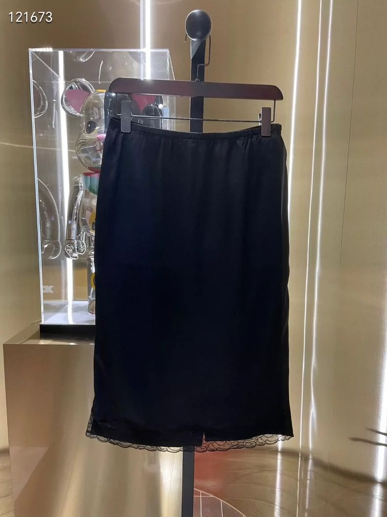 Balenciaga Balenciaga Wool Silk Panel Skirt - dmc Size US 36 / EU 52 - 1 Thumbnail