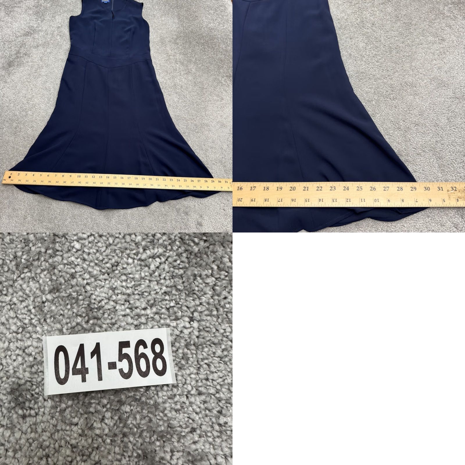Pendleton Pendleton Womens Dress Midi A-Line Fit & Flare Navy Blue Sleeveless 6 Size Regular Classic Size M / US 6-8 / IT 42-44 - 10 Thumbnail