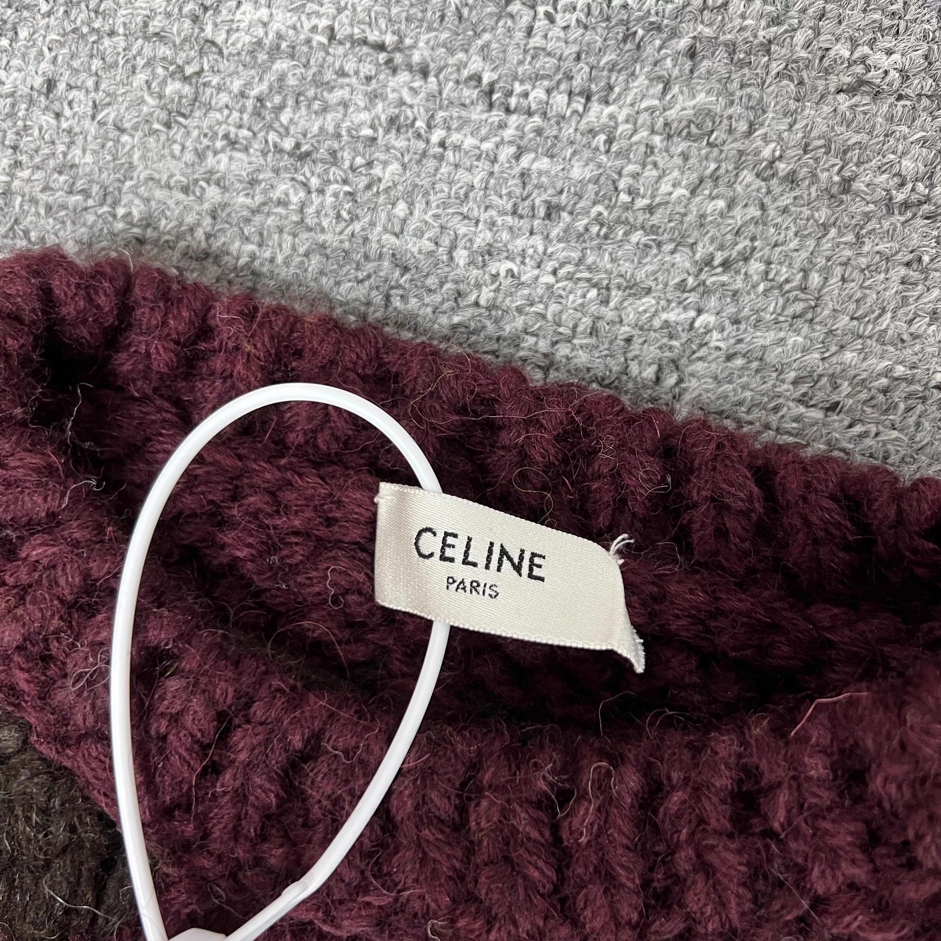 Celine Celine Triomphe 100% Wool Tan Oversized M 99 New Size M / US 6-8 / IT 42-44 - 5 Thumbnail