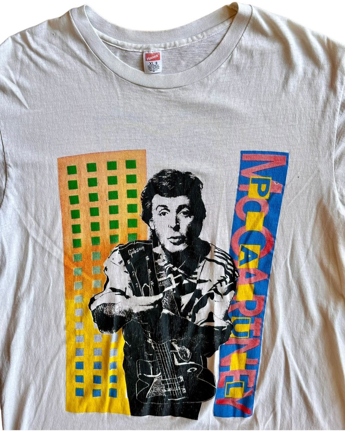 Band Tees × Hanes × Vintage 1990 Paul McCartney “Friends of the Earth” World Tour Tee Size US XL / EU 56 / 4 - 4 Thumbnail