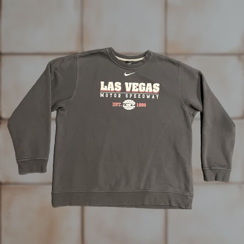 Nike Nike Sweatshirt Mens 2XL Gray Las Vegas Motor Speedway Graphic Print Pullover Crewneck Racing Pullover Size US XXL / EU 58 / 5 - 1 Thumbnail