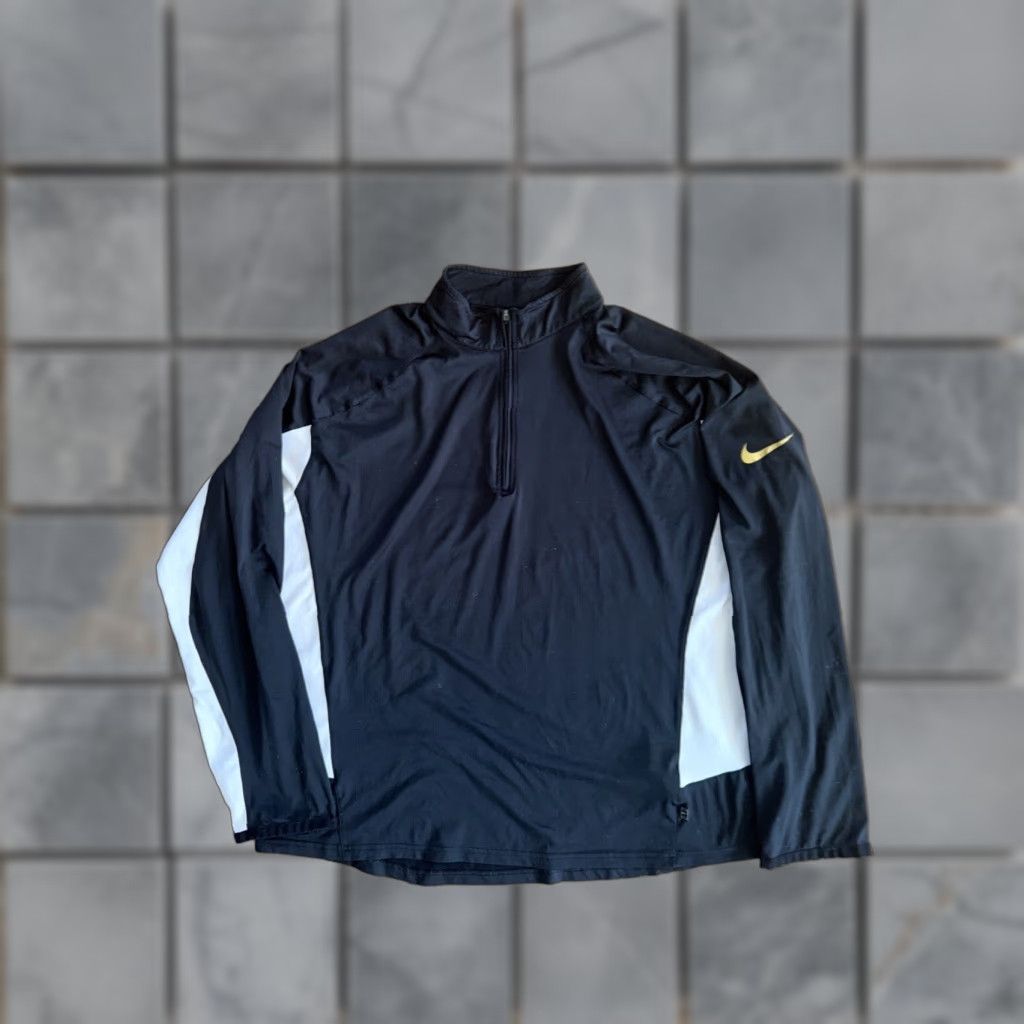 Nike Nike Dri-Fit Quarter Zip Jacket Men L Black Zip Activewear Casual Size US L / EU 52-54 / 3 - 1 Thumbnail