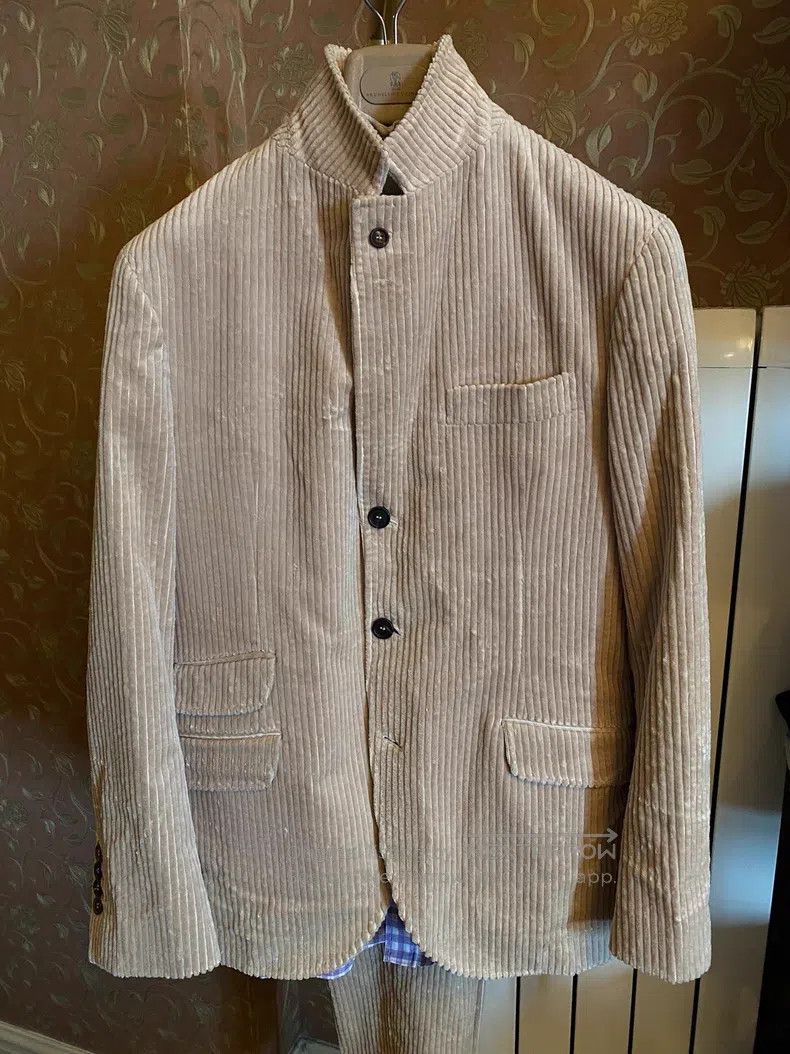 Brunello Cucinelli brunello cucinelli Corduroy suit set Size 48L - 2 Thumbnail