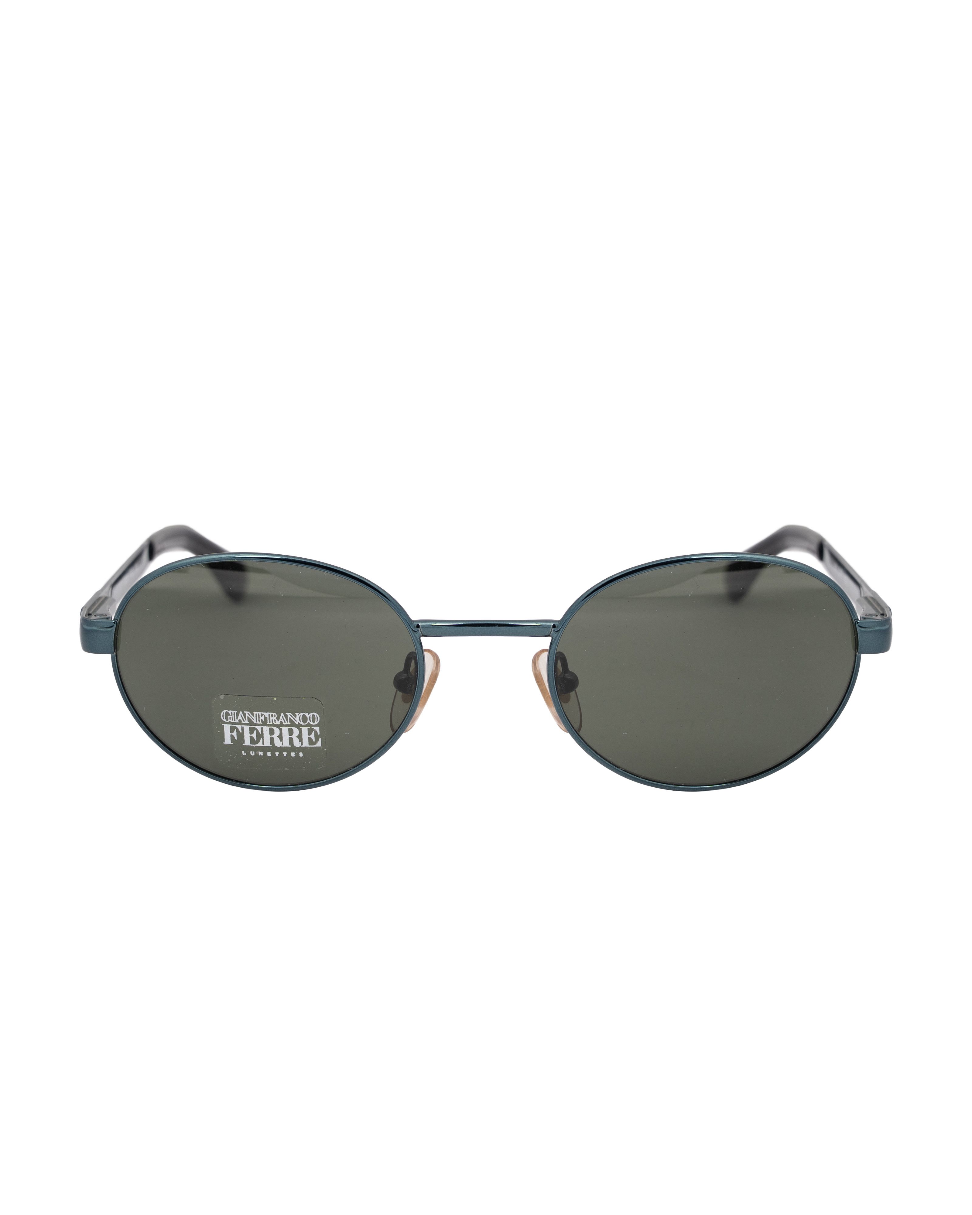 Gianfranco Ferre Gianfranco Ferre 00s Classic Dark Green Oval Sunglasses Size ONE SIZE - 2 Thumbnail