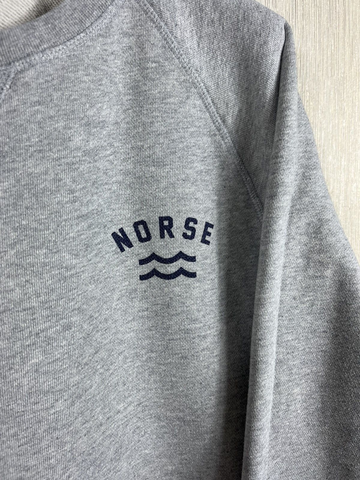 Designer × Norse Projects Norse Projects Ketel Ivy Wave logo sweatshirt crewneck basic Size US L / EU 52-54 / 3 - 9 Thumbnail