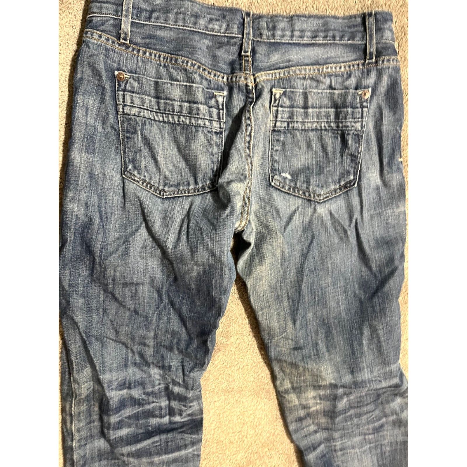 Gap VINTAGE Gap Jeans 1969 Womens 27/4 Cropped Inseam 26” Stretch Limited Edition USA Dark Blue Slim Retro USA Womens Gap 1969 jeans Size 27" / US 4 / IT 40 - 2 Thumbnail