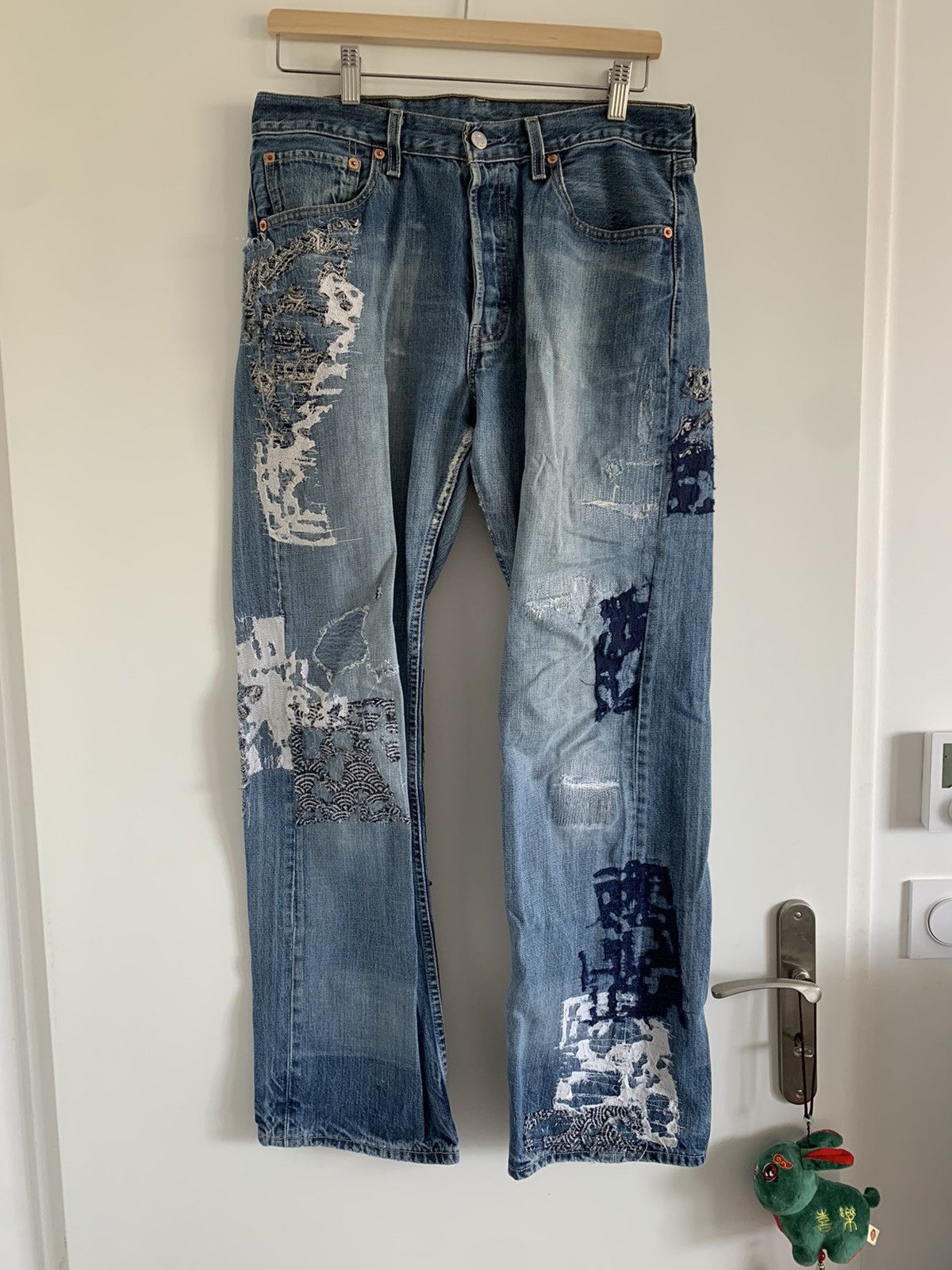 Custom × Levi's Levi's 501 custom sashiko denim | Grailed Custom × Levi's Levi's 501 custom sashiko denim | Grailed