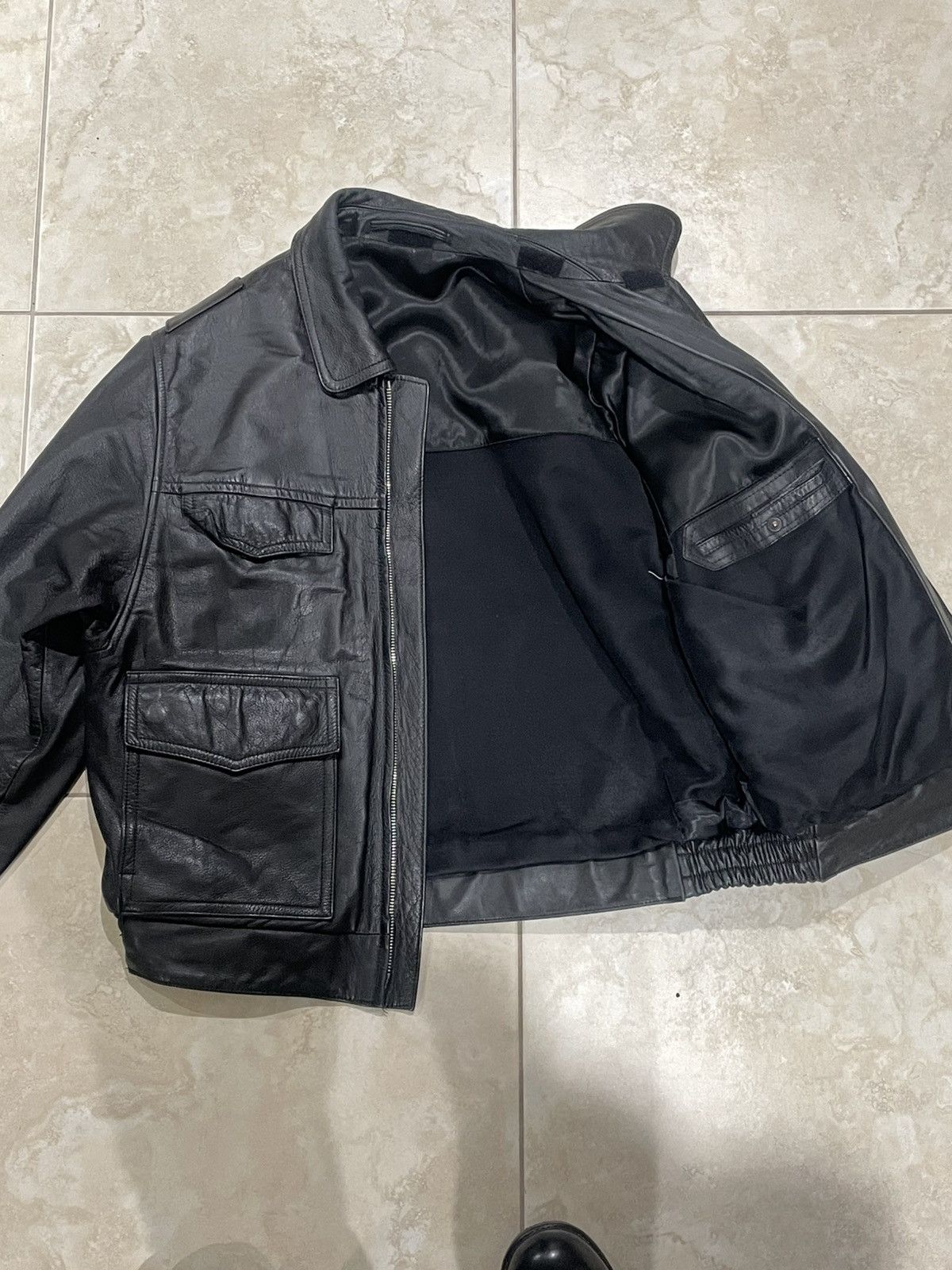 VINTAGE 90s POLIZEI レザージャケット 90's Polizei German Police Policeman Leather Jacket