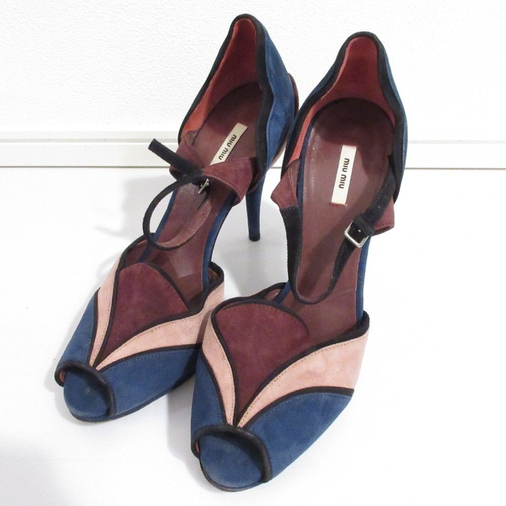 Miu Miu Miu Miu Miu Miu Suede High Heel Separate Sandals Suede Shoes DUTY FREE for USA Size ONE SIZE - 1 Thumbnail