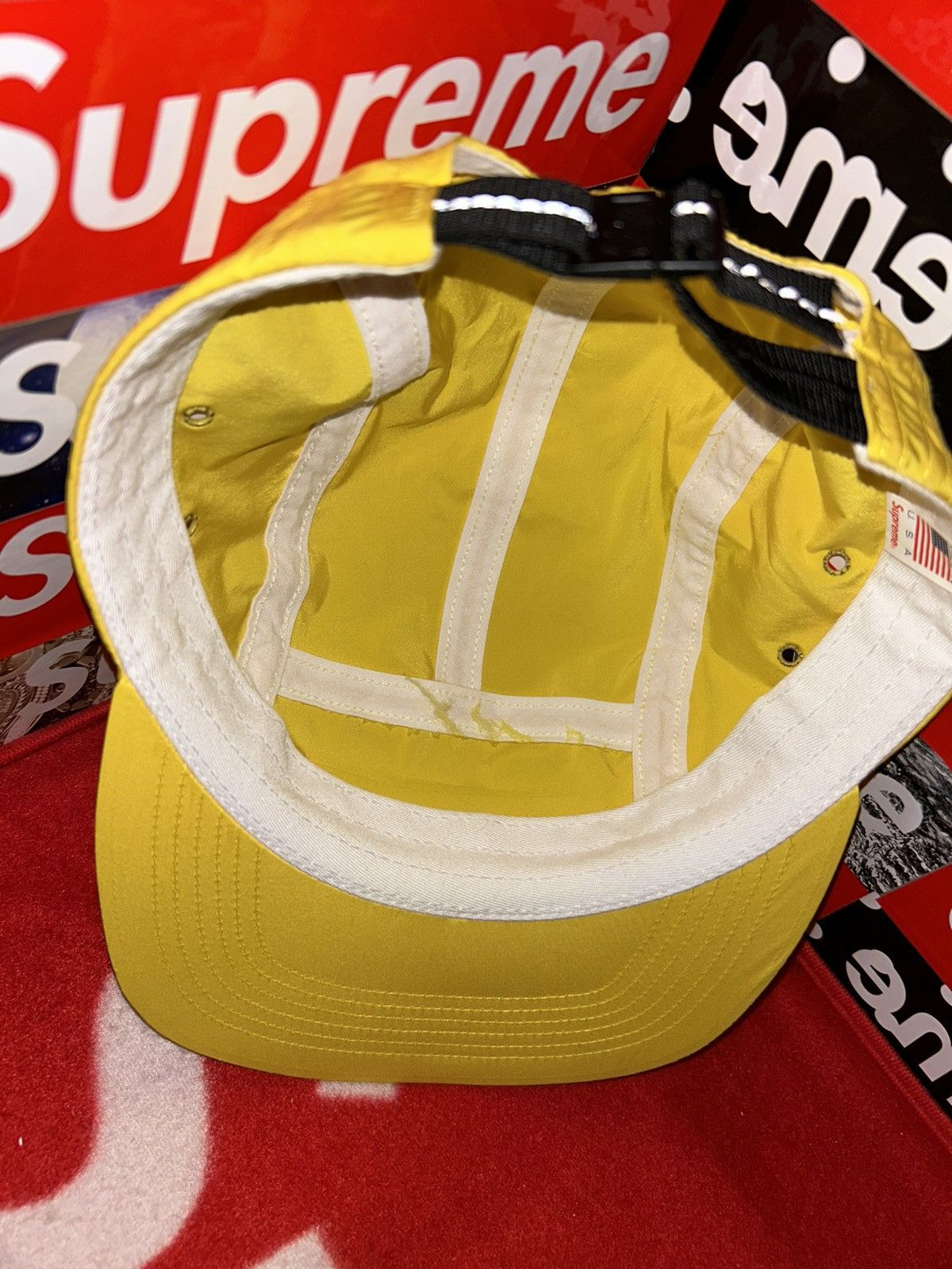 Supreme Supreme Holographic Camp Cap Yellow SS19 release NEW Size ONE SIZE - 7 Thumbnail