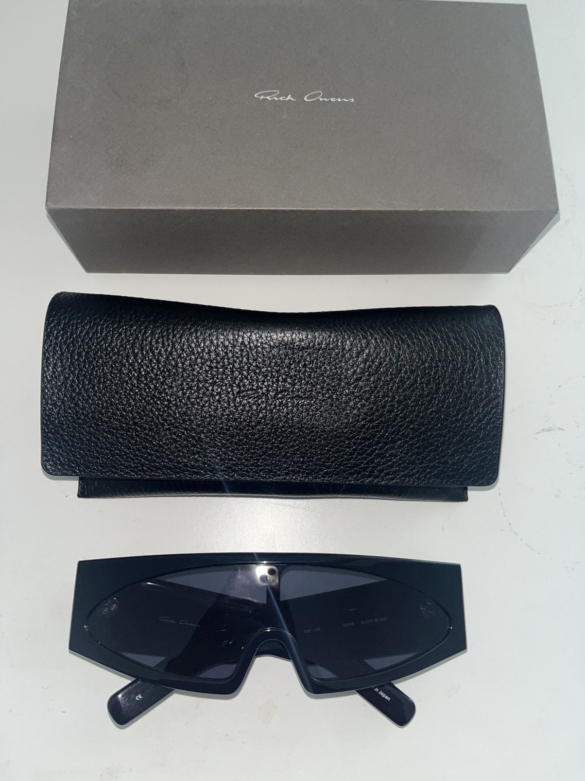 Rick Owens Rick Owens Gene Sunglasses Black Size ONE SIZE - 4 Thumbnail