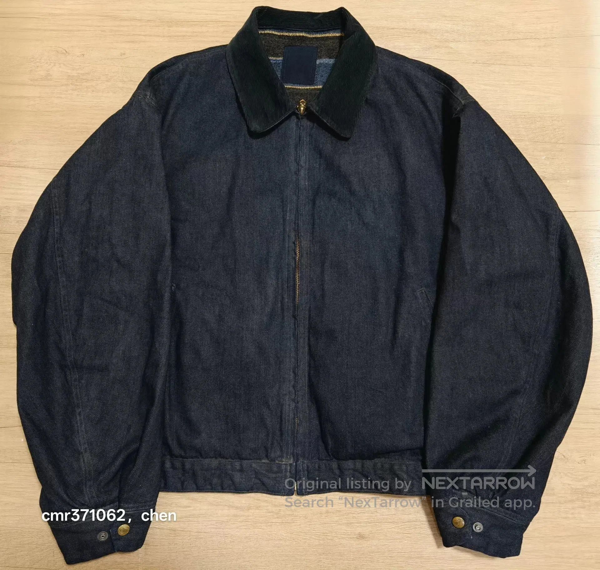 Visvim Denim Jacket with Corduroy Collar. Size US XL / EU 56 / 4 - 1 Thumbnail
