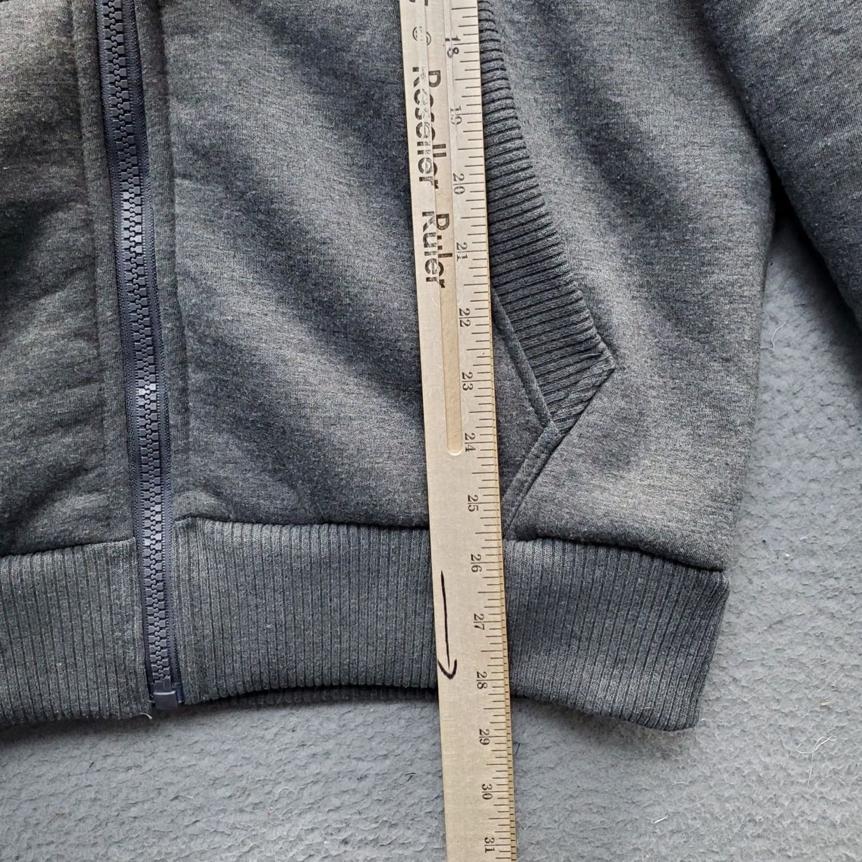 Vintage Q-Active Hoodie Mens L Gray Sherpa Lined Full Zip Pocket Drawstring Size US L / EU 52-54 / 3 - 3 Thumbnail
