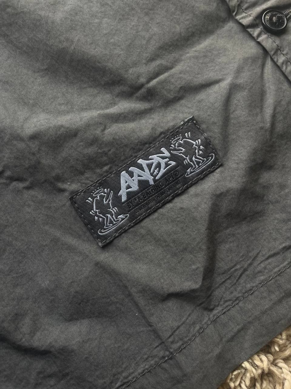 Aape × Bape × Japanese Brand A Bathing Ape Gray Embroidered Shirt Size US M / EU 48-50 / 2 - 9 Thumbnail