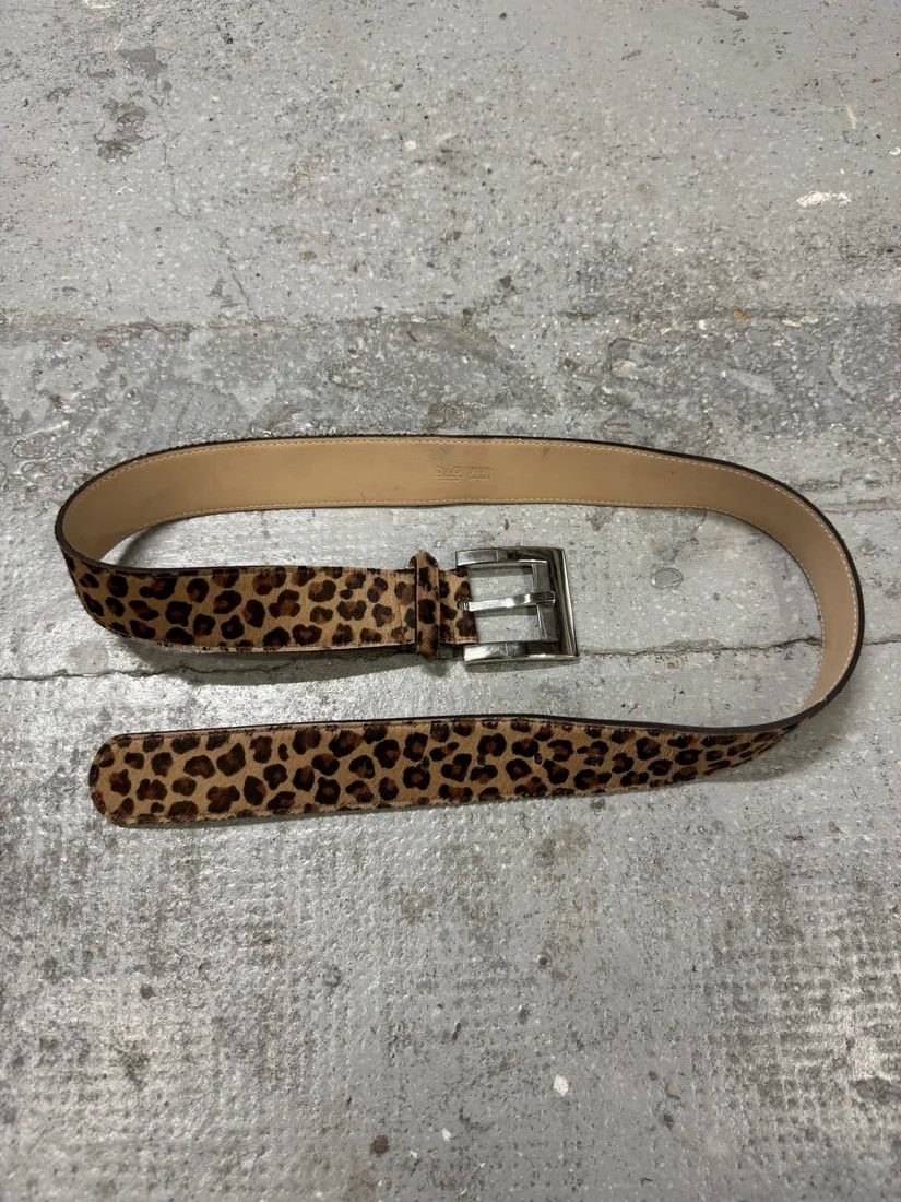 00s DOLCE & GABBANA Leopard print belt 2000s Dolce & Gabbana Pony