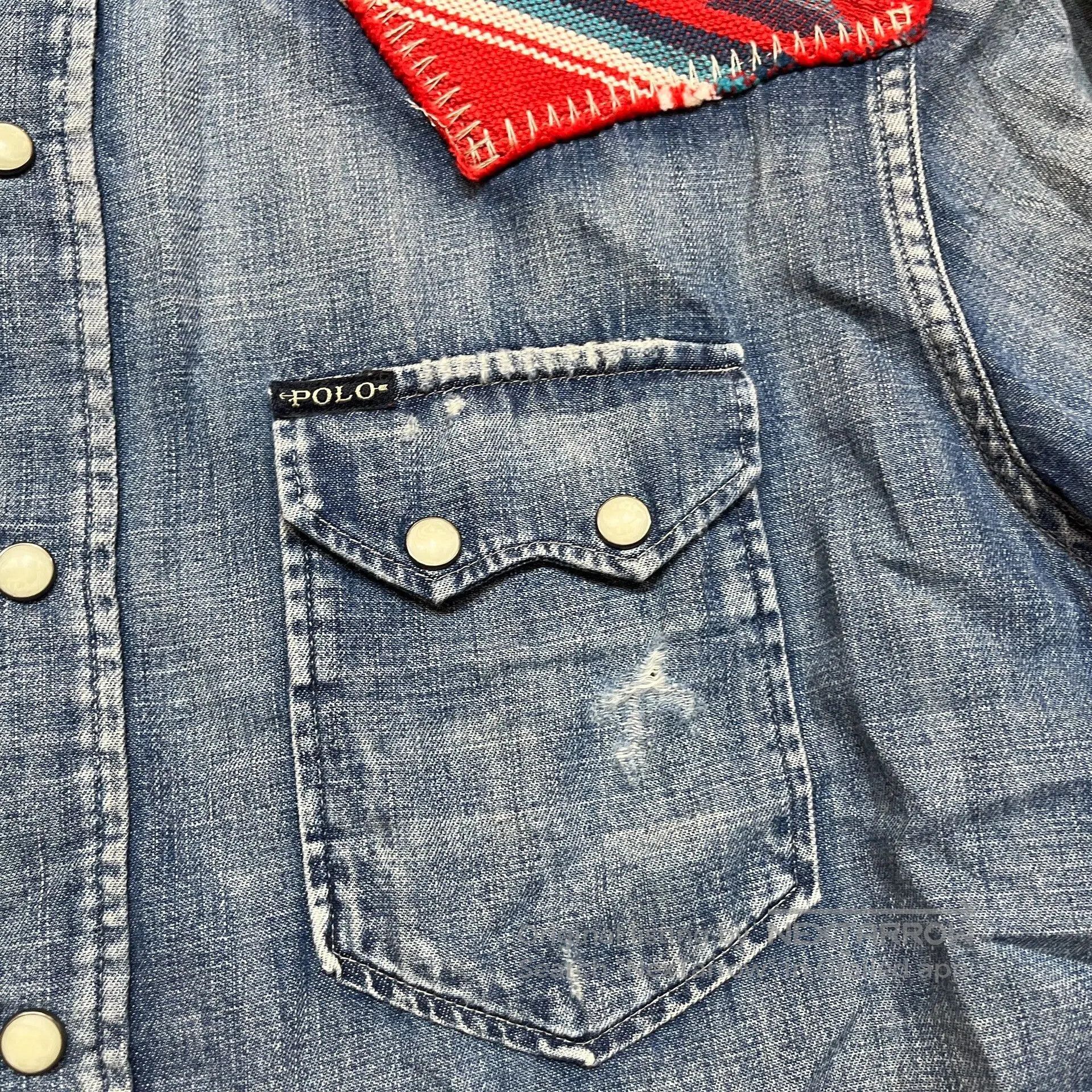 RRL Ralph Lauren RRL Western Patchwork Shirt. Size US M / EU 48-50 / 2 - 4 Thumbnail