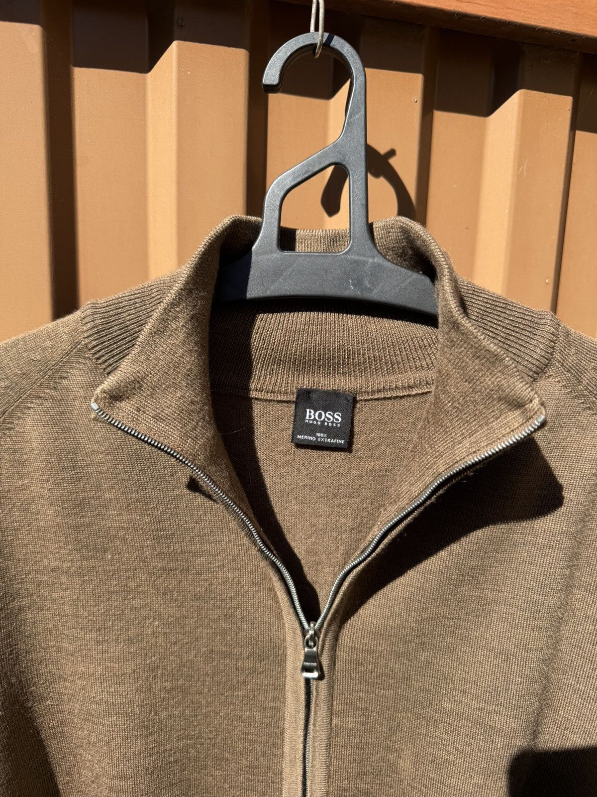 Hugo Boss Luxury Hugo Boss Virgin Wool Full Zip Sweater Made In Italy Size US S / EU 44-46 / 1 - 6 Thumbnail