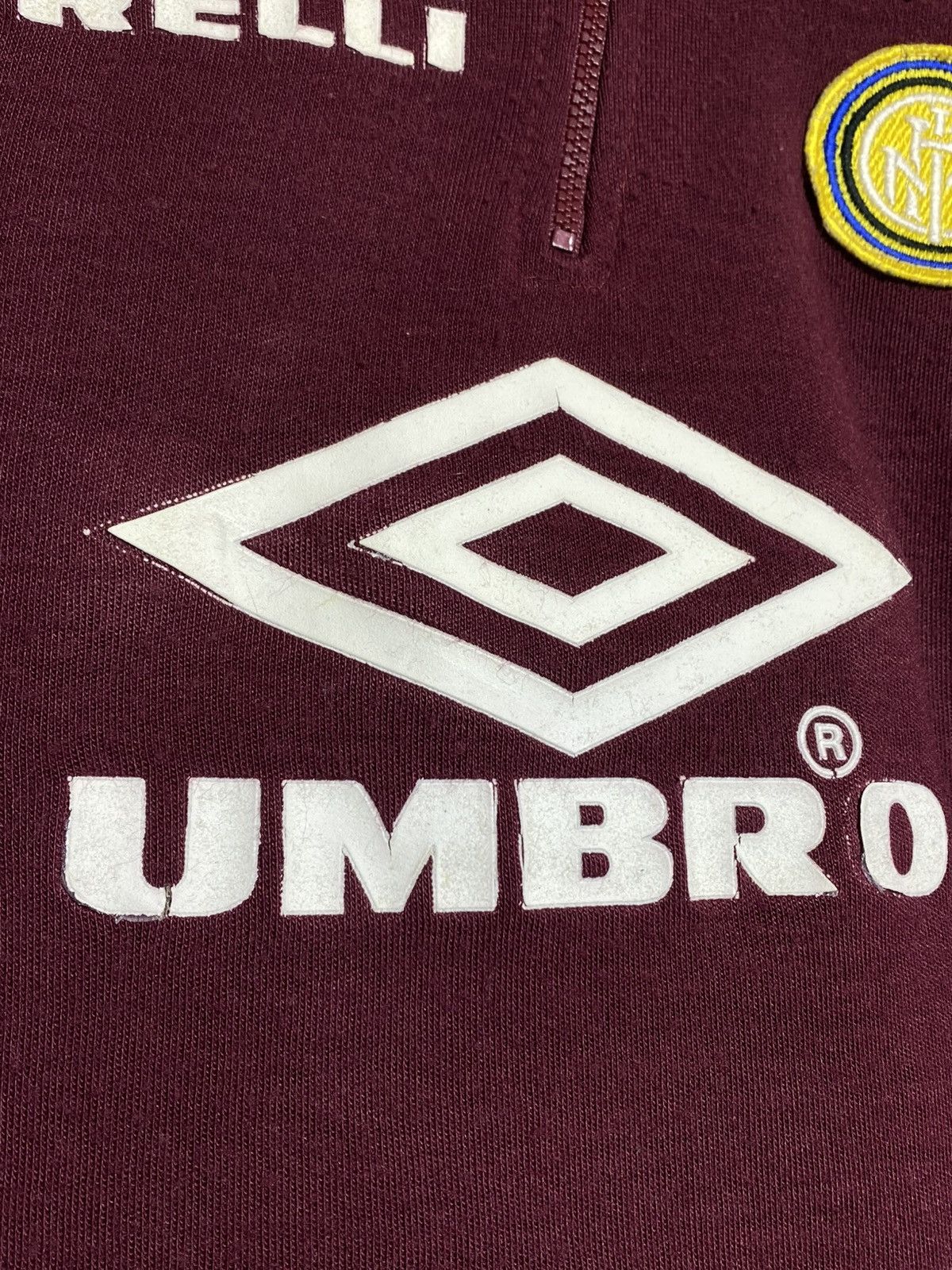 Umbro Vintage Inter Milan Umbro 1996/97 1/4 Zip Training Drill Top Size US L / EU 52-54 / 3 - 14 Thumbnail