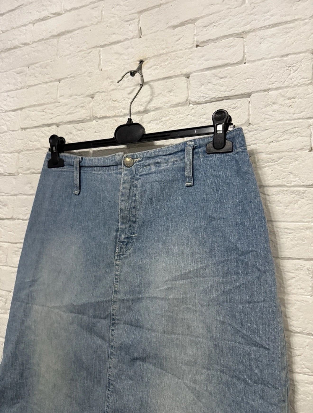 Miss Sixty Vintage Miss Sixty Denim Midi Skirt Y2K Sz 33/32 L Size 32" / US 10 / IT 46 - 2 Thumbnail
