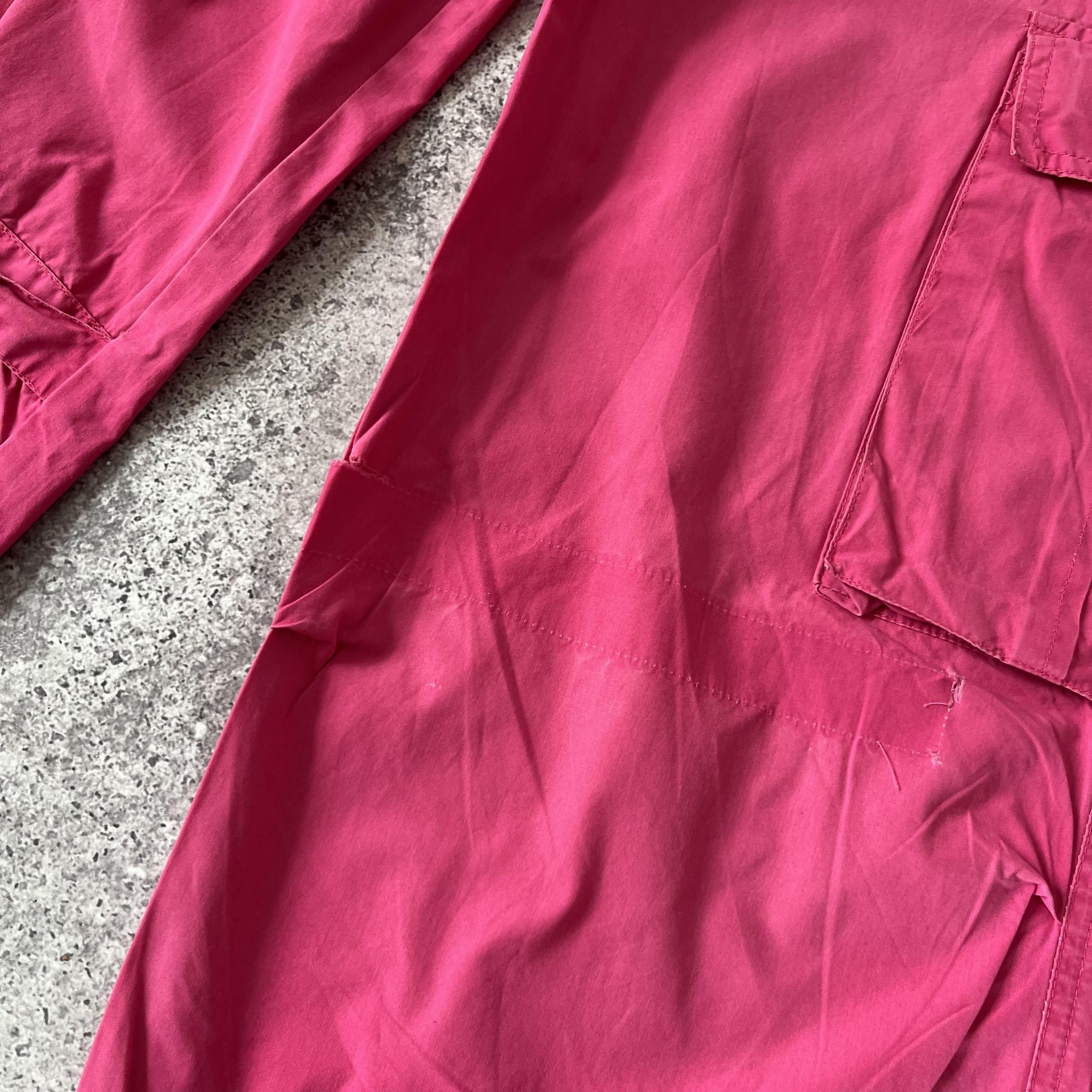 Japanese Brand × Vintage Vintage Y2K Pink Cargo Japanese Style Parachute Pants Size 36" / US 14 / IT 50 - 10 Thumbnail