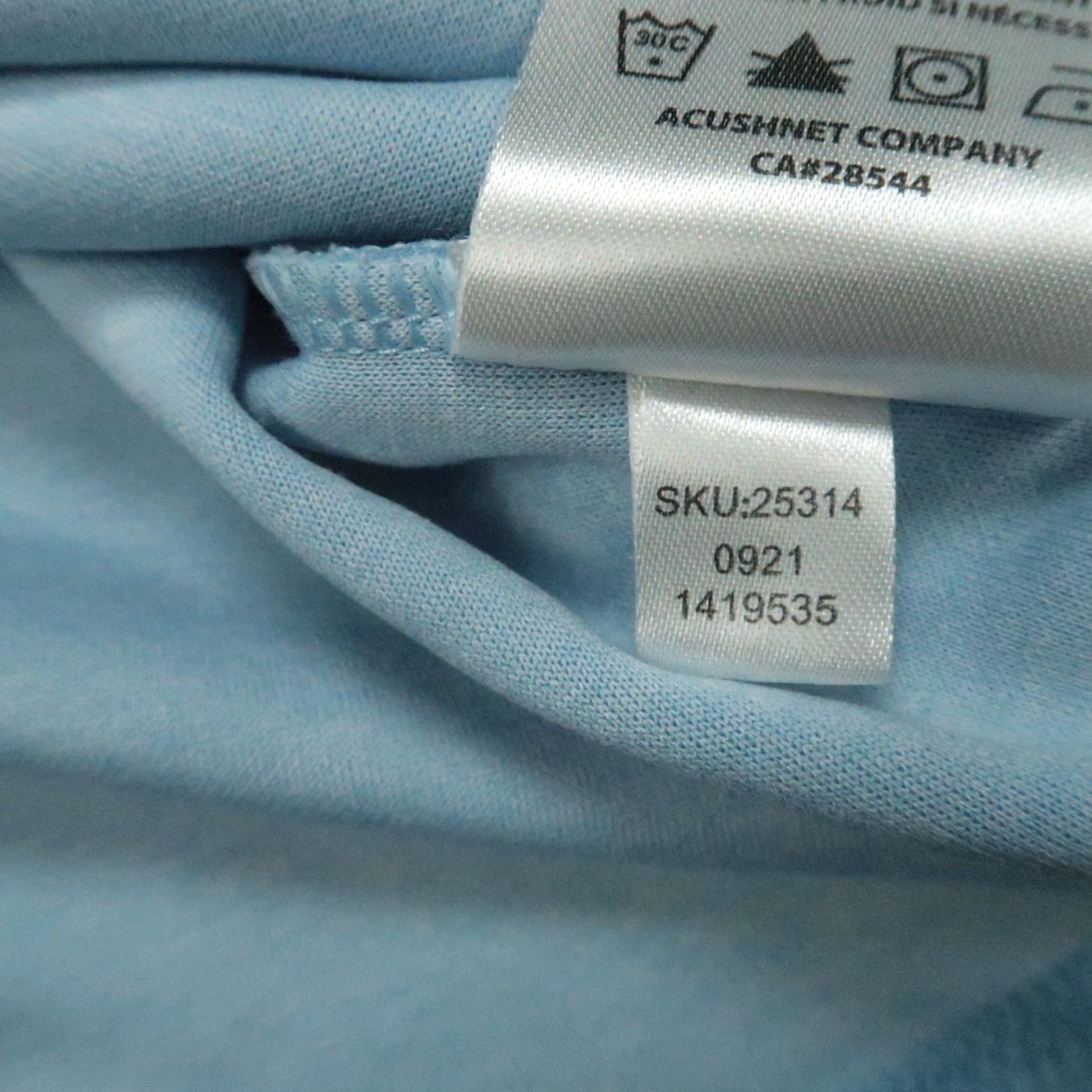 Footjoy FootJoy Pullover Mens Small Blue Heather Yoke Half Zip Performance Midlayer Size US S / EU 44-46 / 1 - 5 Thumbnail