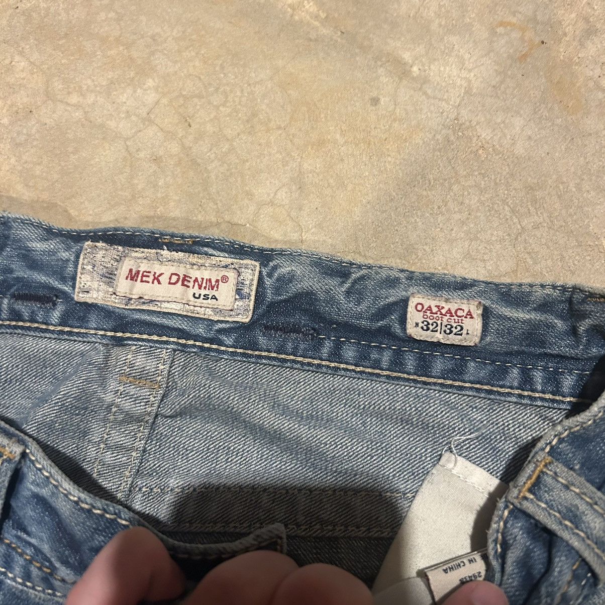Mek Denim Vintage Y2K Mek Denim Bootcut Distressed Faded Jeans Cyber Size US 32 / EU 48 - 10 Thumbnail