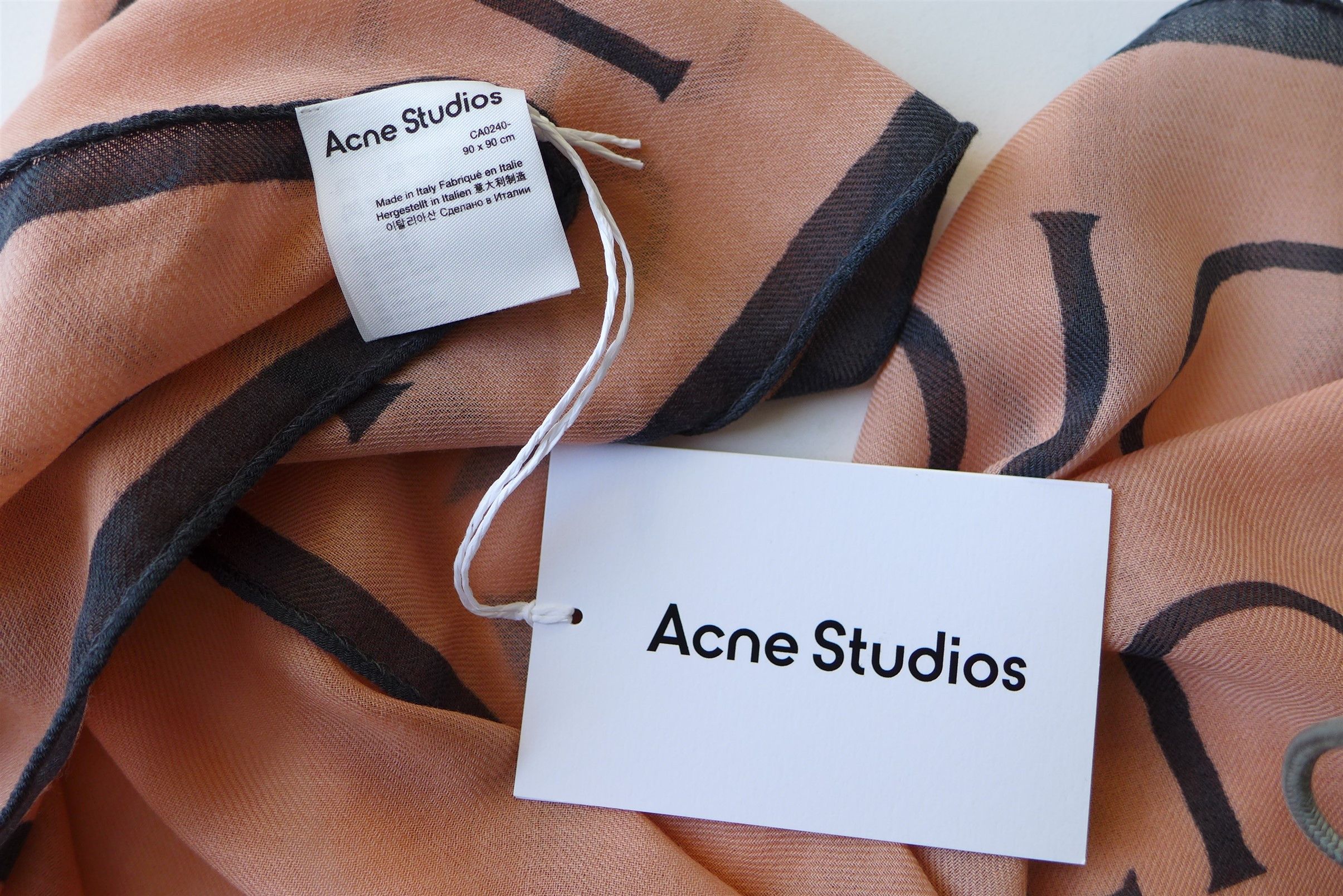 Acne Studios Acne Studios Varbone Square Scarf - Blush Pink Wool Size ONE SIZE - 10 Thumbnail