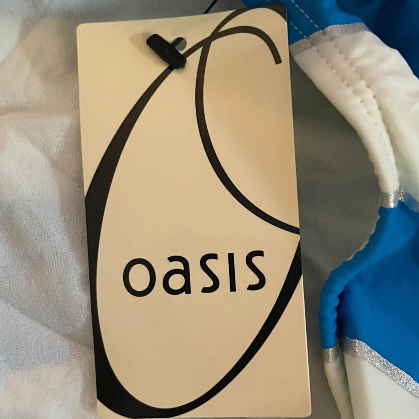 Other NWT Oasis Blue and White Striped Bikini Set Size ONE SIZE - 2 Thumbnail