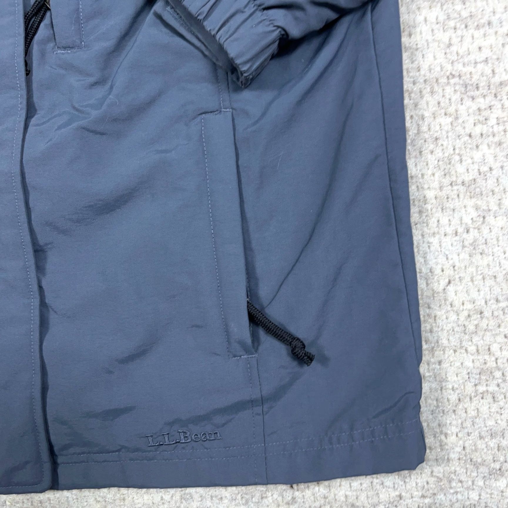 Vintage LL Bean Jacket Women Petite Small Navy Blue Outer Shell Interchange Hooded Ski Size S / US 4 / IT 40 - 3 Thumbnail
