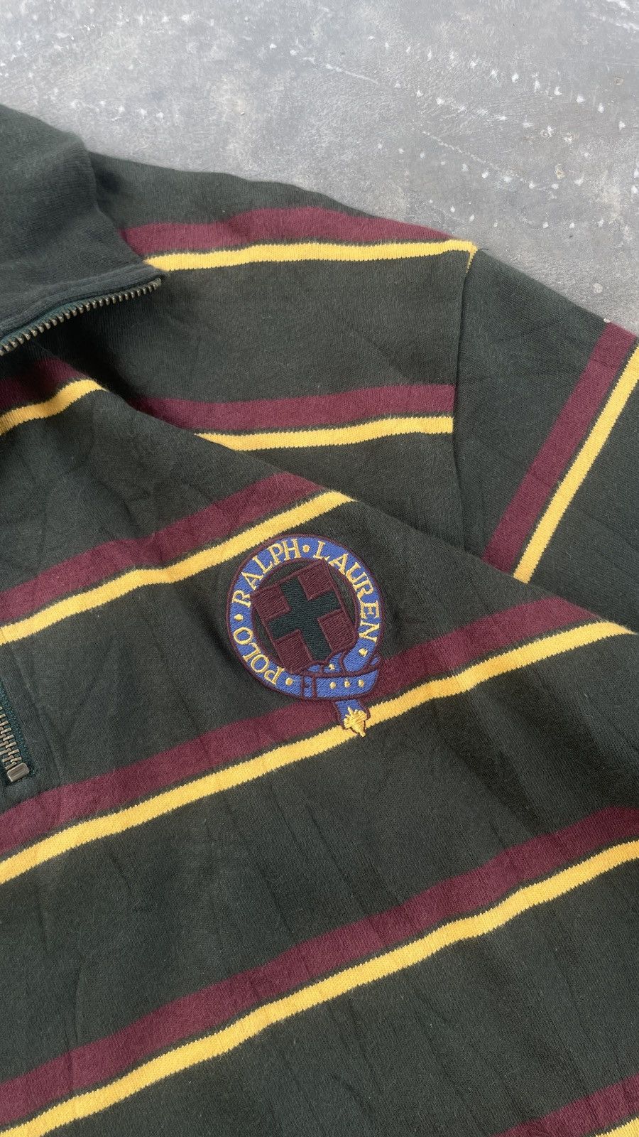 Polo Ralph Lauren Y2K Polo Raplh Lauren Stripe Halfzipper Size US M / EU 48-50 / 2 - 4 Thumbnail