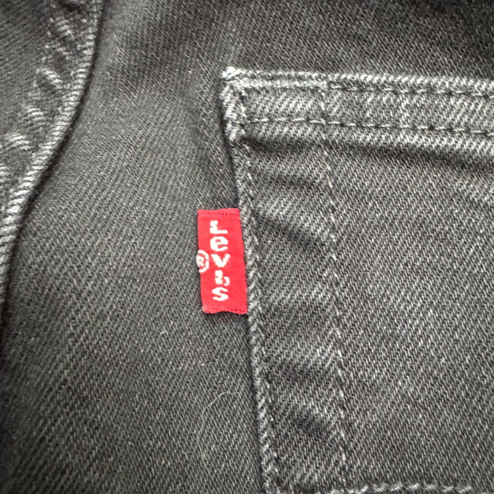 Levi's Levi's 502 Jeans Regular Taper Denim Mens 31x32 Black Dark Wash Cotton 5-Pocket USA Logo Casual Size US 31 - 5 Thumbnail