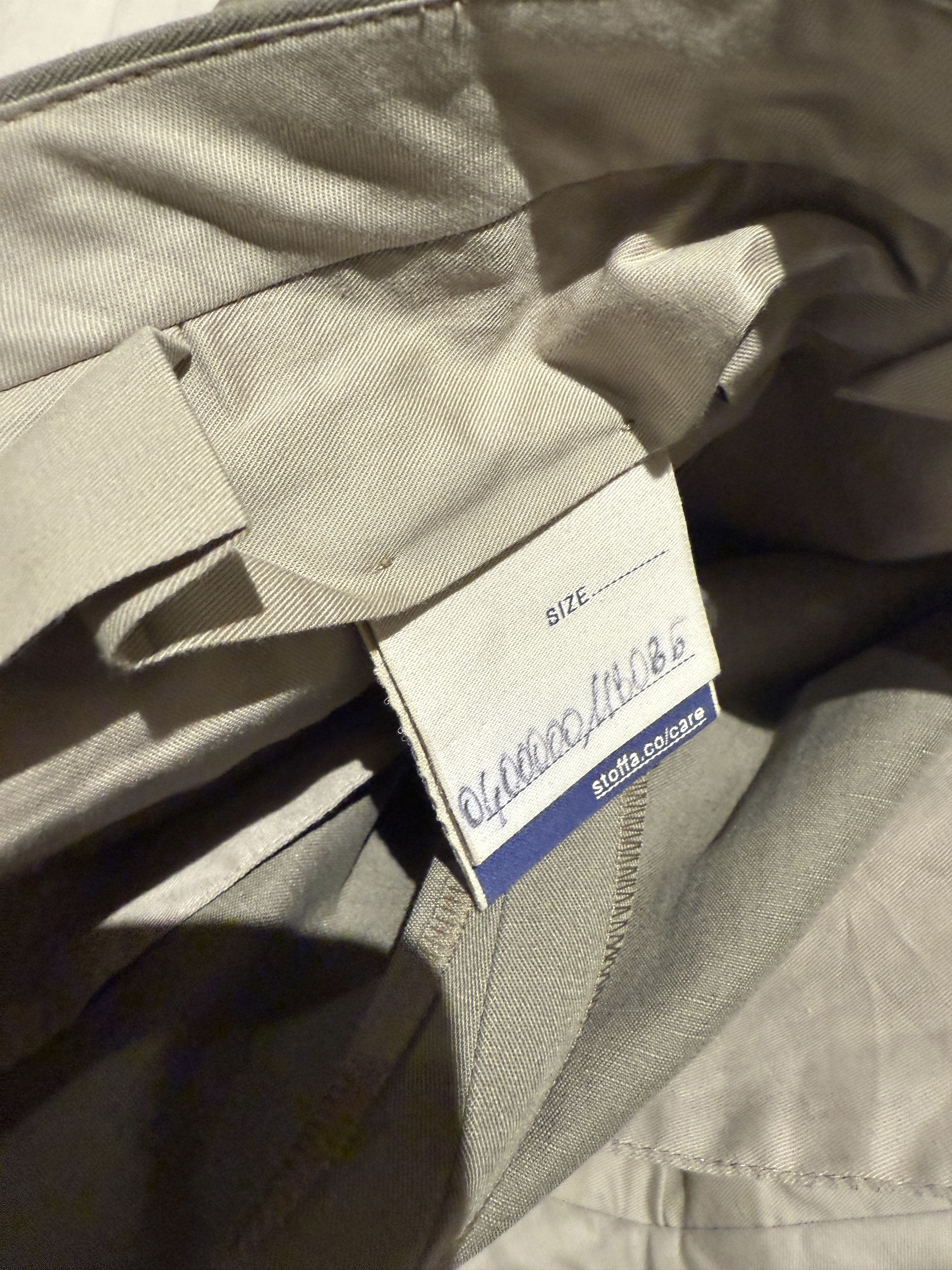 Stoffa Stoffa Cotton-Linen Twill Trousers – Olive Size US 33 - 8 Thumbnail