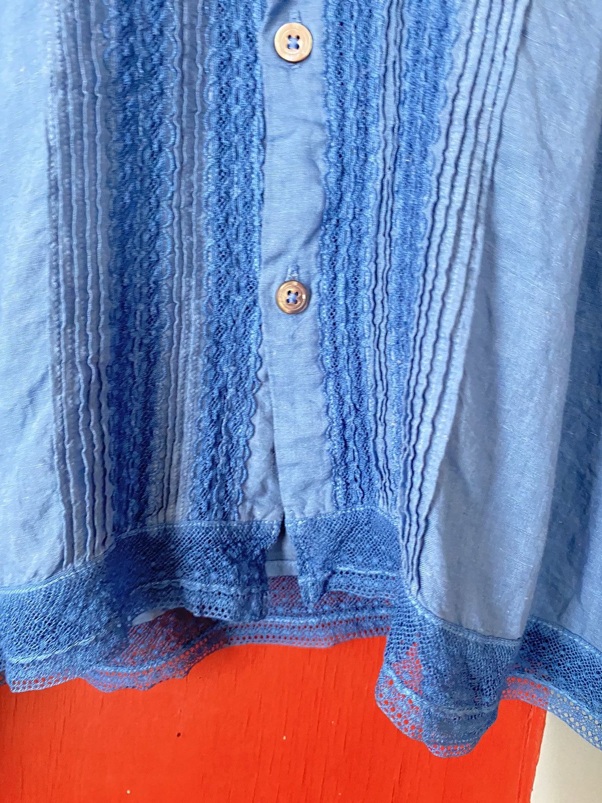 45rpm 45rpm Blue Indigo Embroidered Long-Sleeve Shirt Size XS / US 0-2 / IT 36-38 - 11 Thumbnail