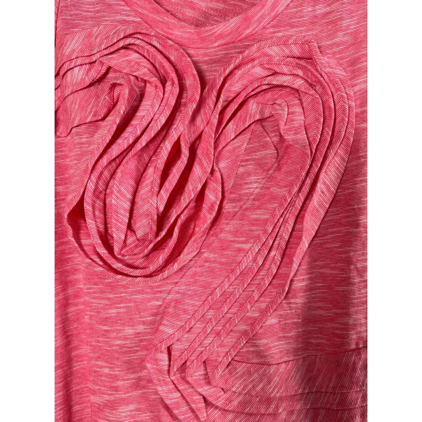 Anthropologie Little Yellow Button Anthropologie Pink Winding Road Tank Top Women's Large NWOT Sleeveless Cotton Scoop Neck Shirt Size L / US 10 / IT 46 - 2 Thumbnail