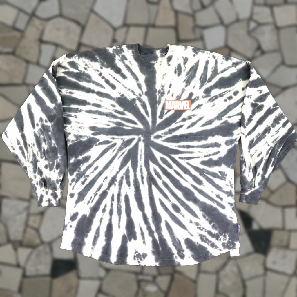Vintage Marvel Shirt Mens Medium Gray White Tie Dye Super Heroes Avengers Spirit Jersey Size US M / EU 48-50 / 2 - 1 Thumbnail