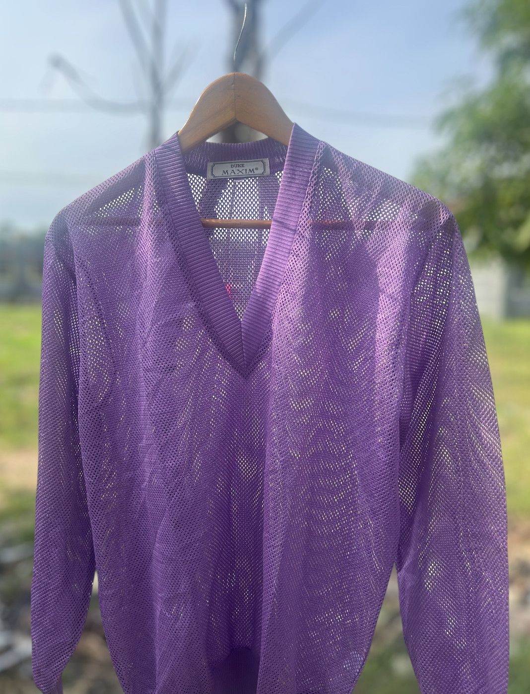 Rare Duke Maxim Mesh sweatshirt Japanese brand