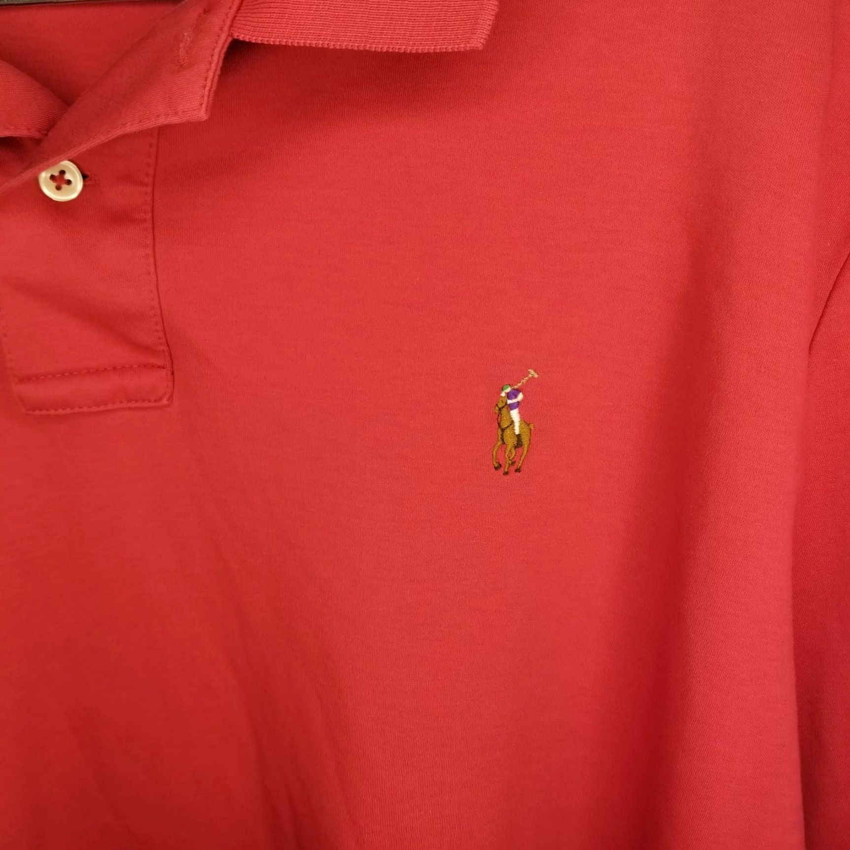 Polo Ralph Lauren Polo Ralph Lauren Polo Shirt Men 2XL Red Short Sleeve - Polo Shirt - Mens 2XL Red Size US XXL / EU 58 / 5 - 2 Thumbnail