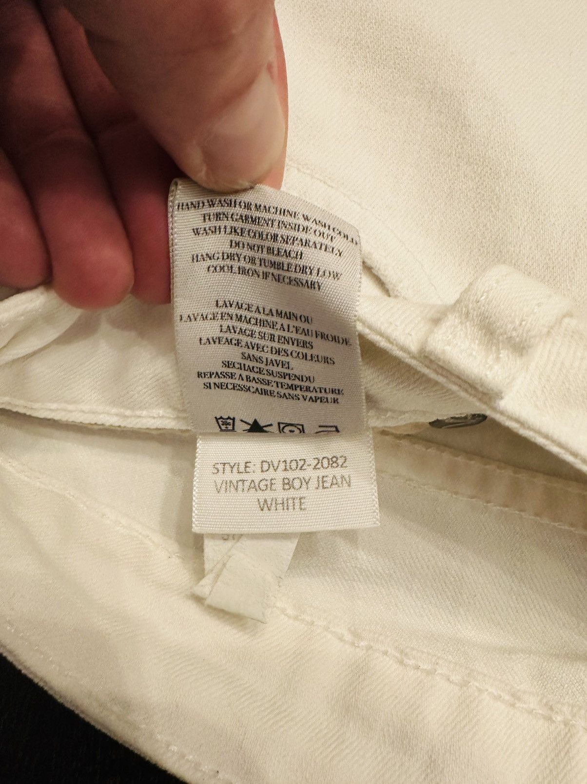 Vince Vince Size 28 Vintage Boy Jeans White Skinny Jeans (30x29) Size 30" / US 8 / IT 44 - 9 Thumbnail