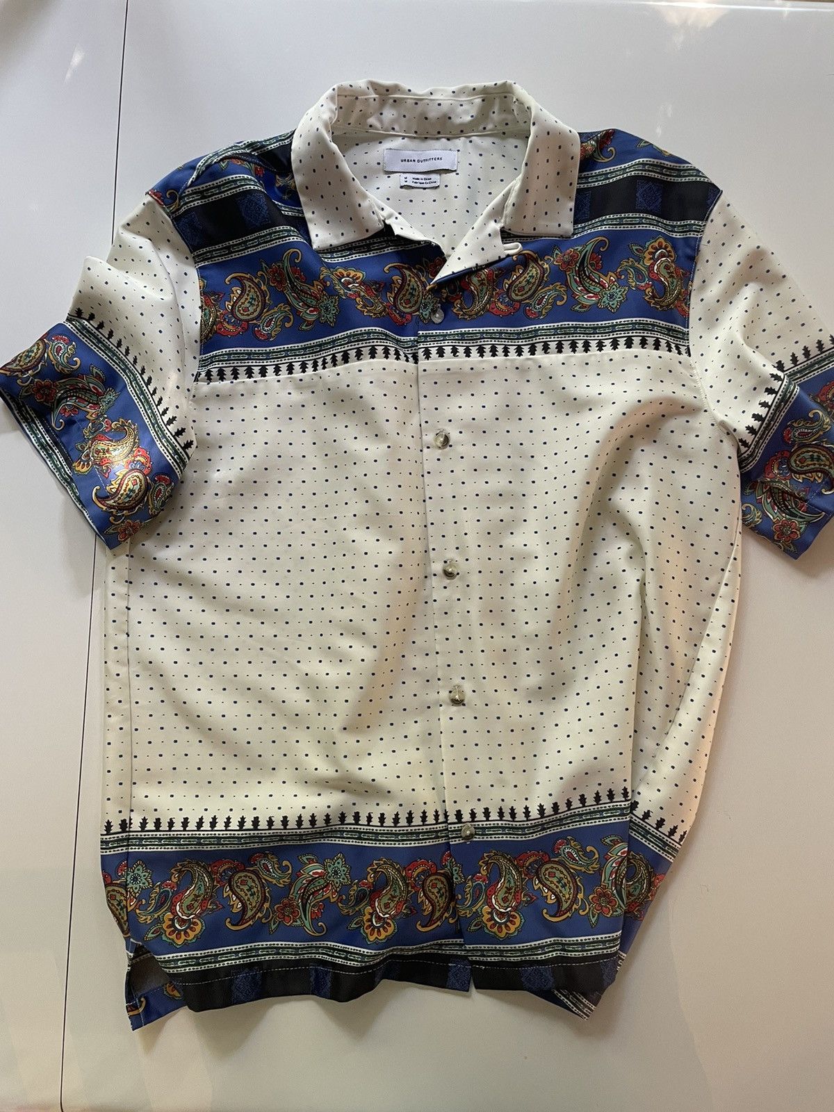 Vintage 💥💥 Patterned Short Sleeve Button-Up Size US M / EU 48-50 / 2 - 1 Thumbnail