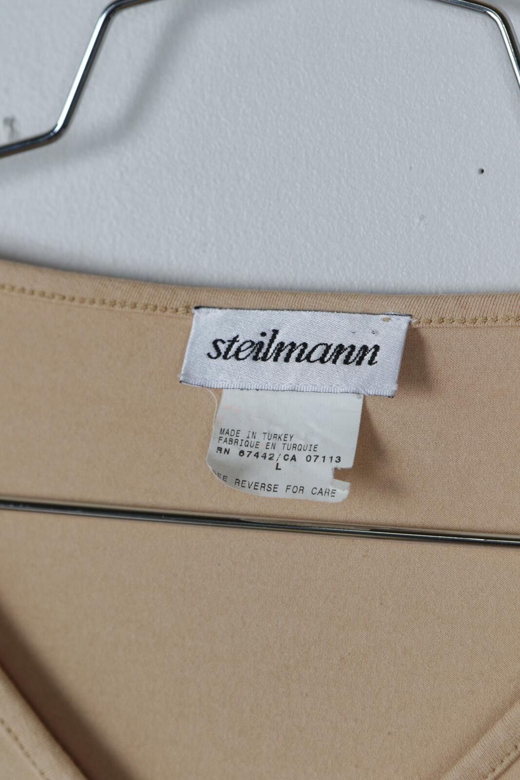 Other 00's Steilmann Buckle V-Neck T-Shirt Size L / US 10 / IT 46 - 4 Thumbnail