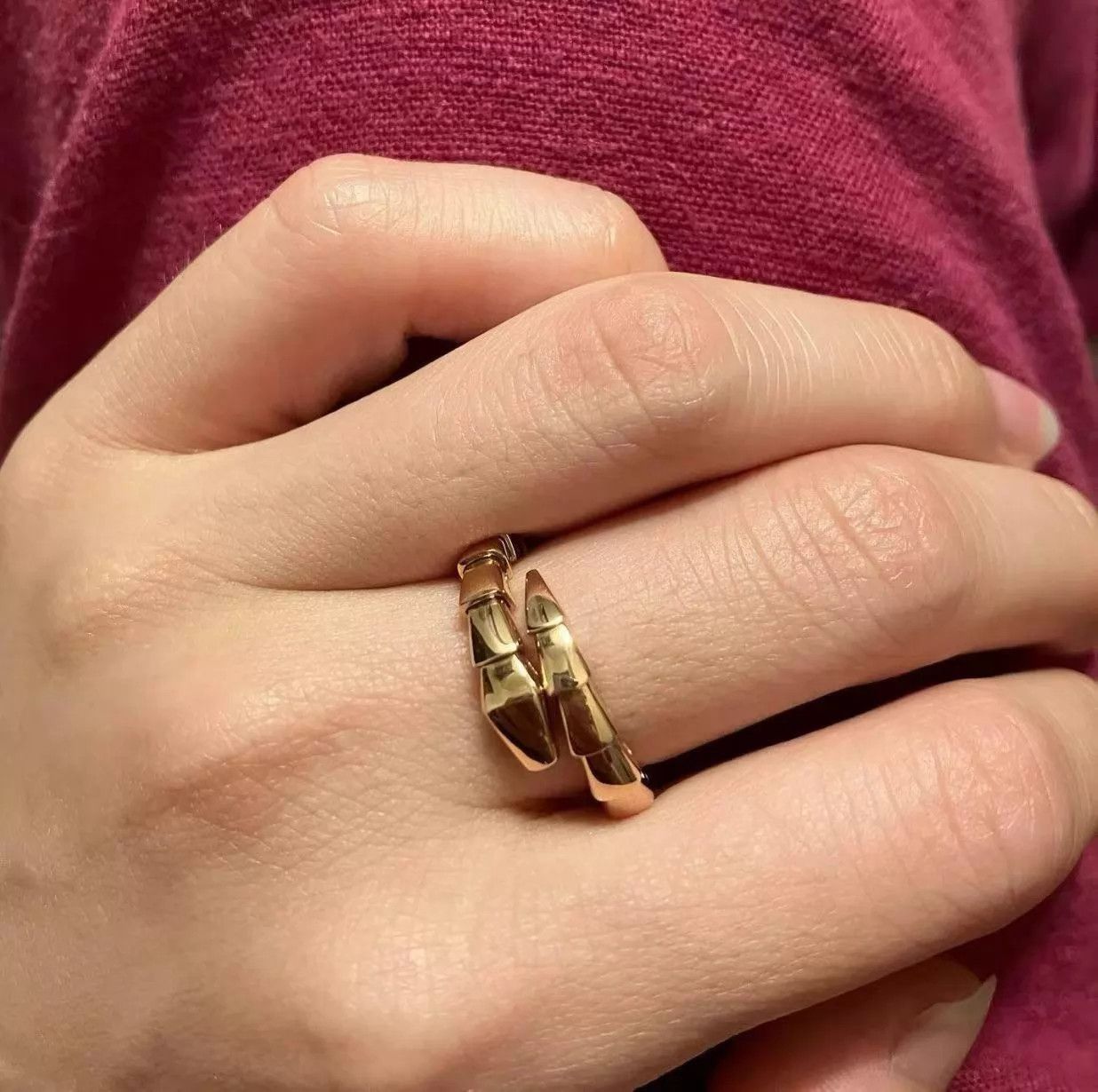 Bvlgari Bvlgari Serpenti Viper 18K Gold Retro Serpentine L 24 M885 Size ONE SIZE - 6 Thumbnail