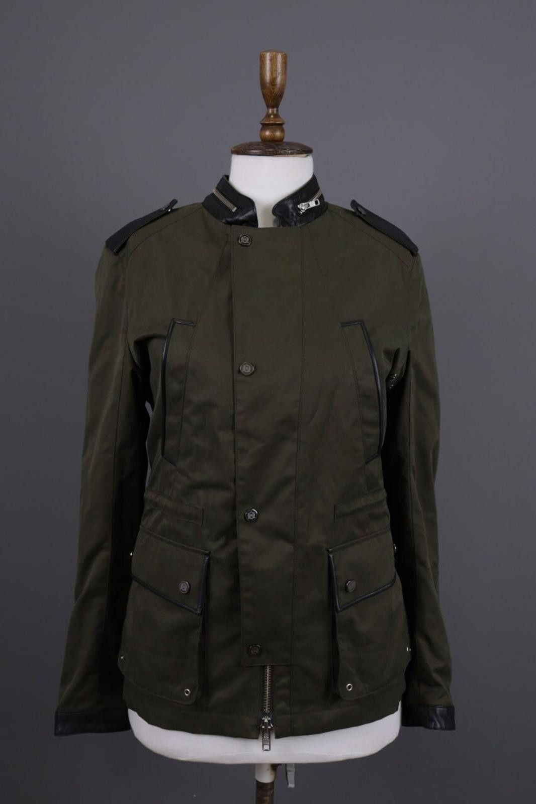 The Kooples The Kooples Khaki Multipockets Cargo Snap Jacket Size XS Size XS / US 0-2 / IT 36-38 - 1 Thumbnail