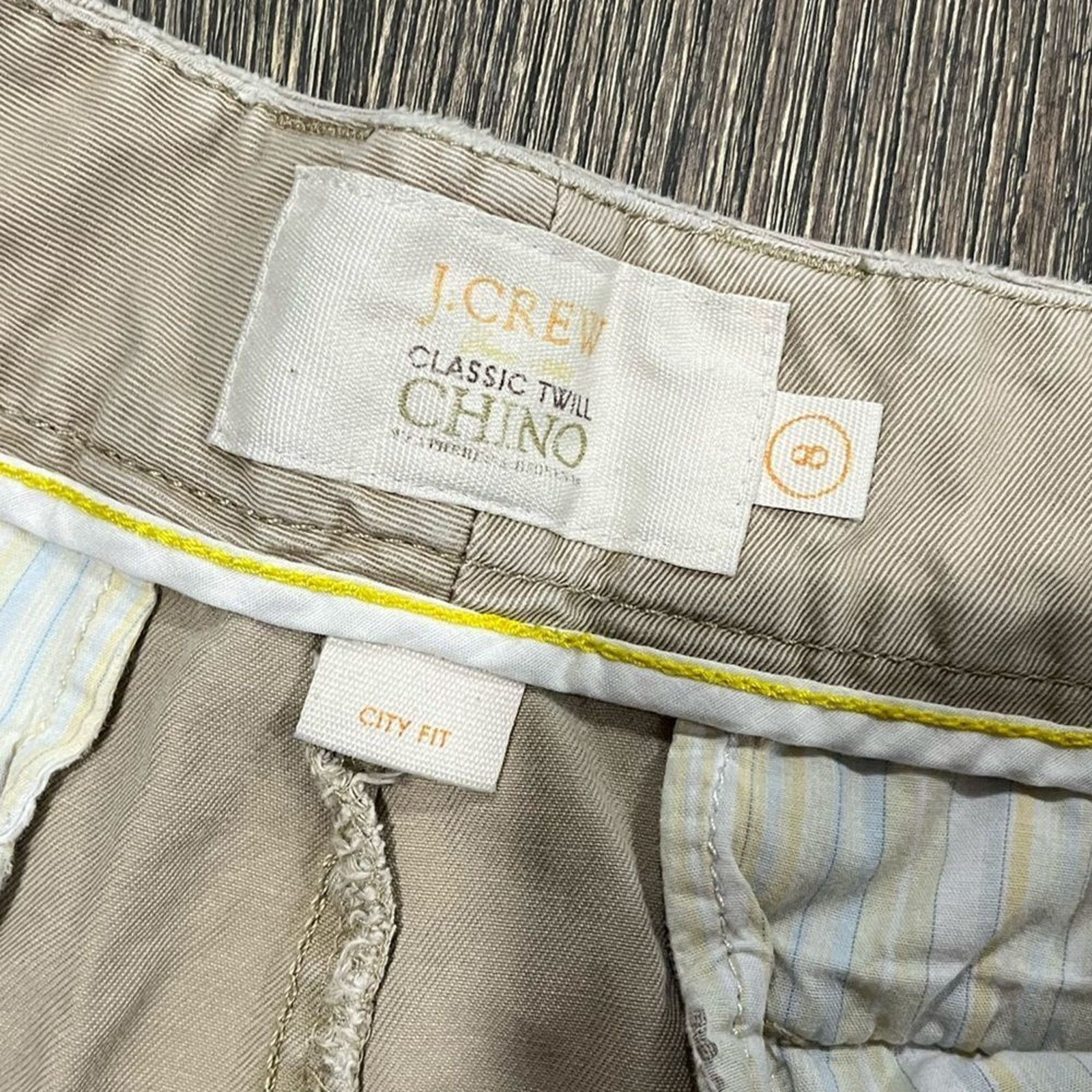 Vintage J.Crew Classic Twill Chino 5'' Shorts City Fit Low-Rise Sz 8 Size 30" / US 8 / IT 44 - 5 Thumbnail