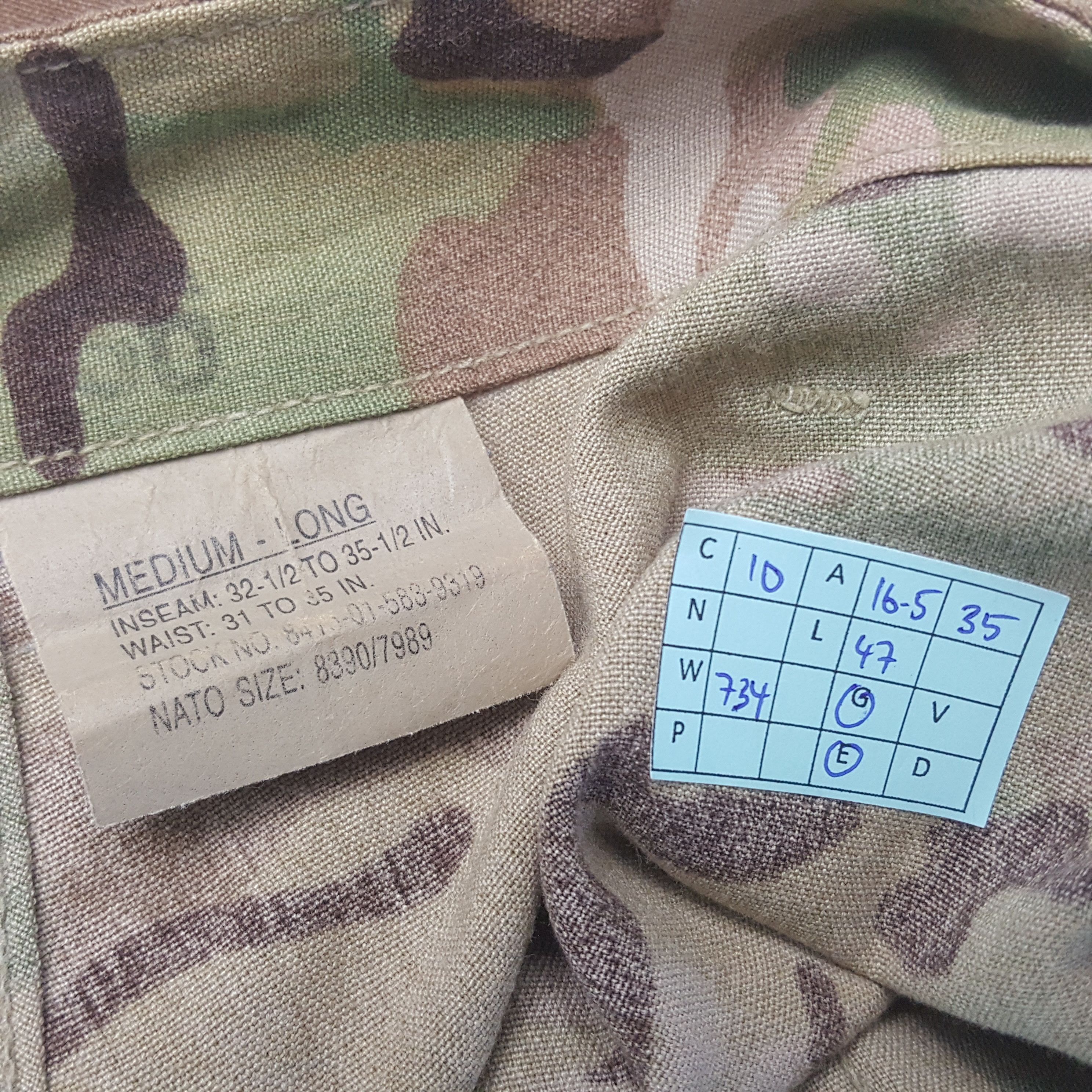 Vintage Vintage Military Camo Cargo Style Pants Size US 33 - 13 Thumbnail