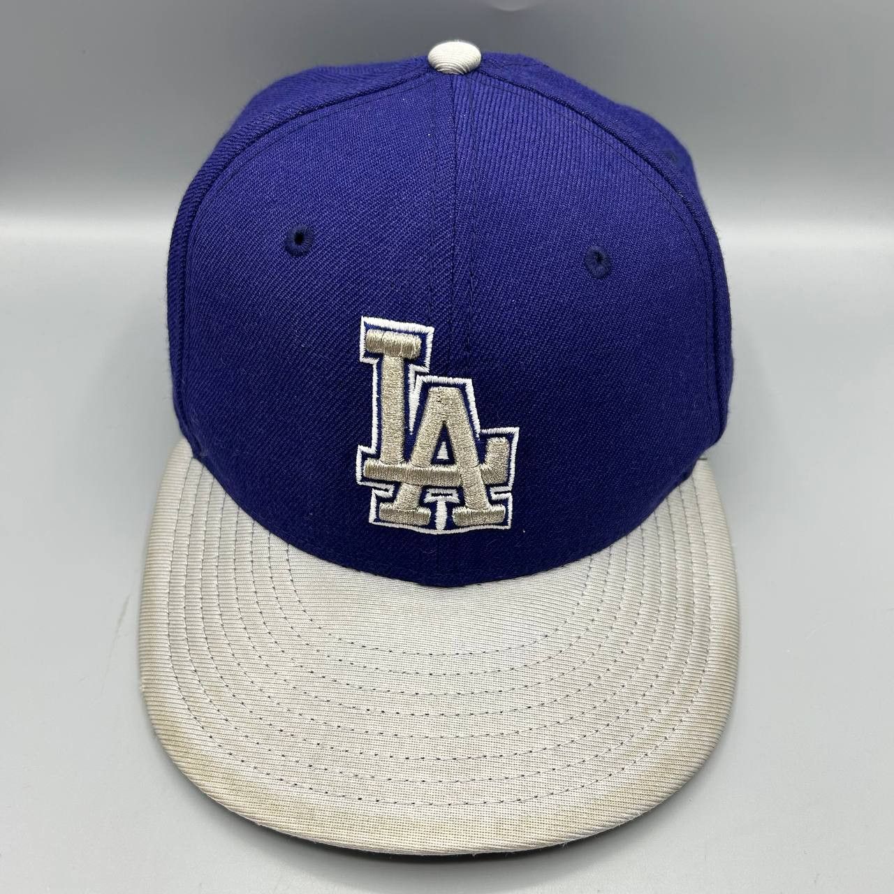 New Era Los Angeles LA Dodgers Hat Men 7 5/8 Blue MLB Fitted Cap Size ONE SIZE - 1 Thumbnail