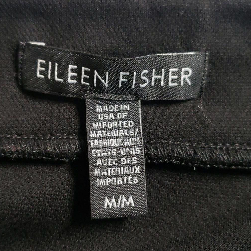 Eileen Fisher CT694 Eileen Fisher Black Mock Wrap Midi Skirt M Size 32" / US 10 / IT 46 - 7 Thumbnail
