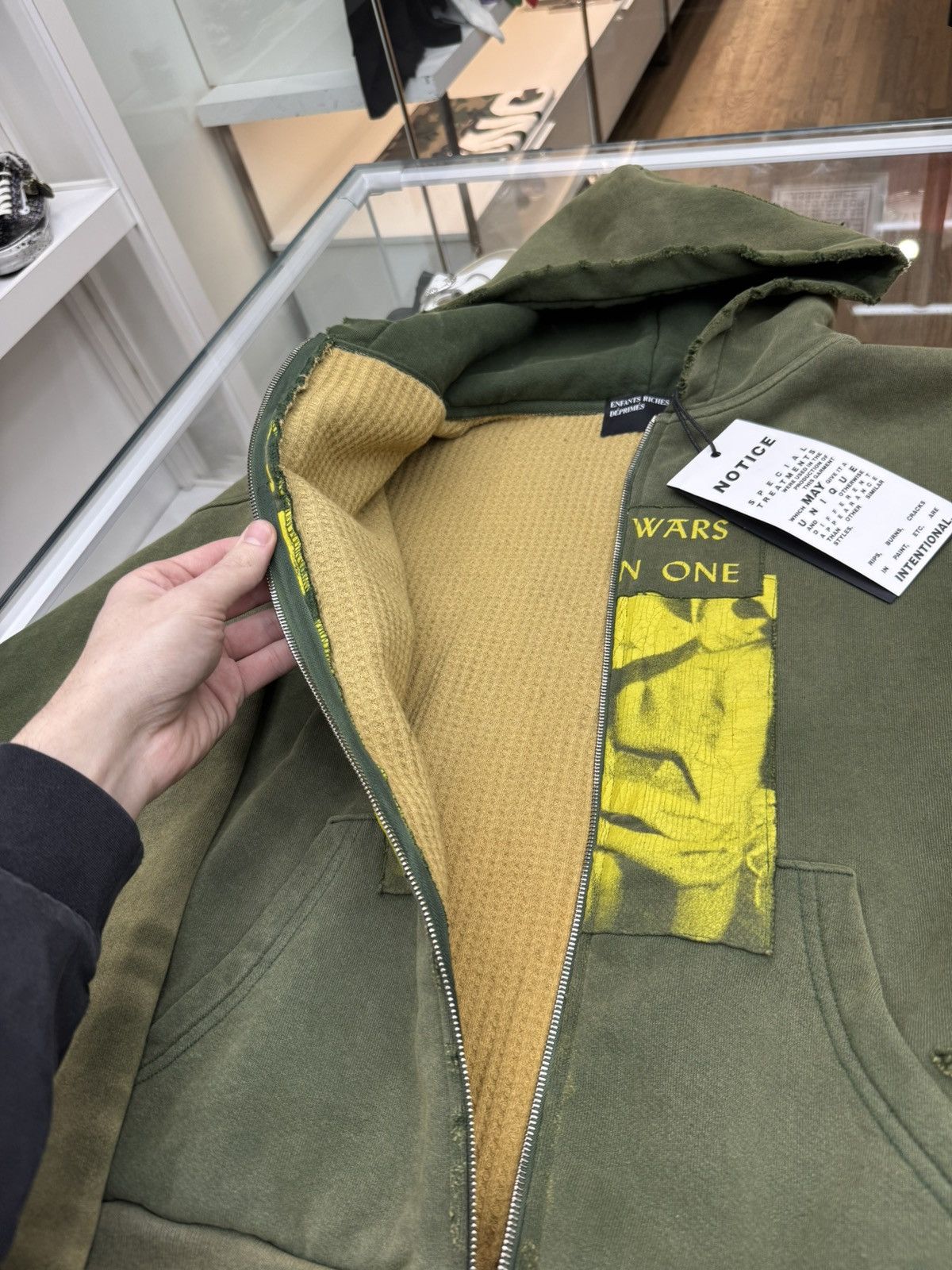 Enfants Riches Deprimes Enfants Riches Déprimés 2 Wars Within One Zip Hoodie Green Size US M / EU 48-50 / 2 - 3 Thumbnail